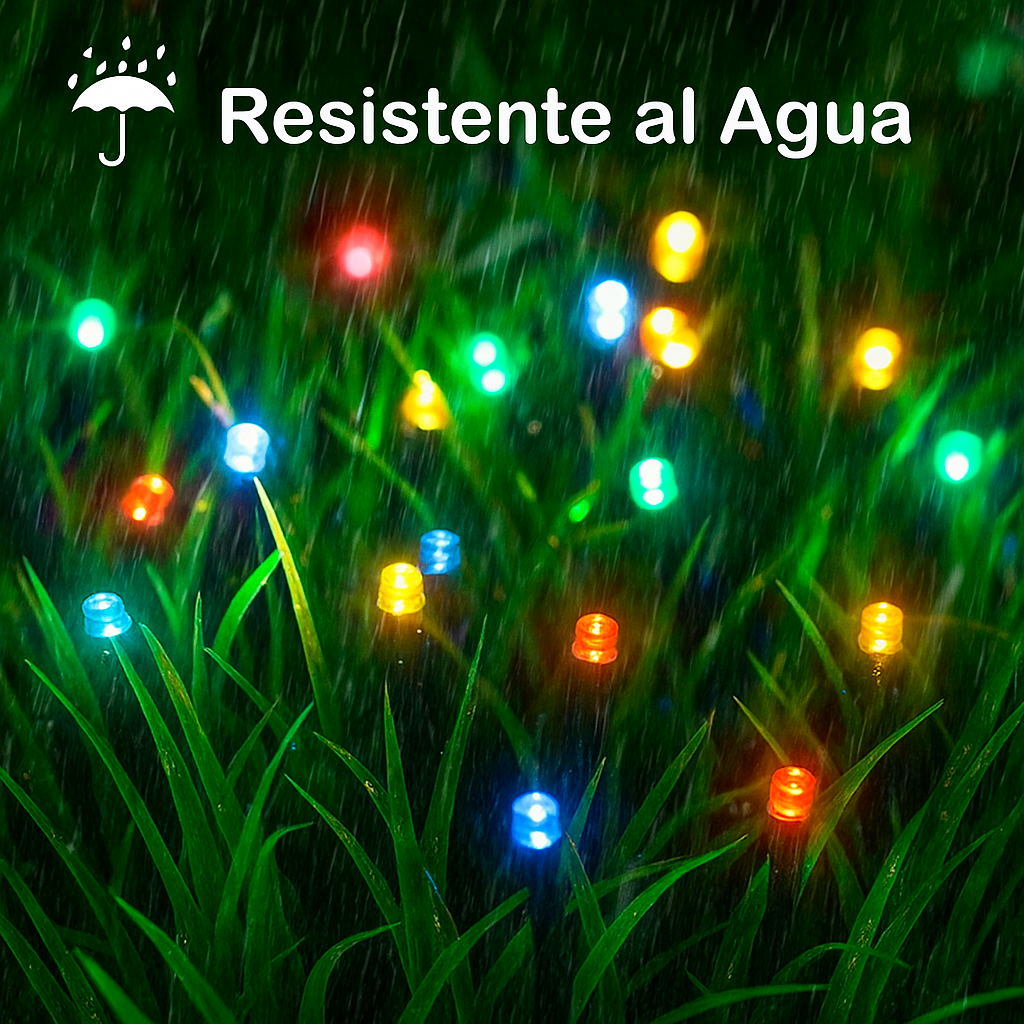 LUCES CON PANEL SOLAR