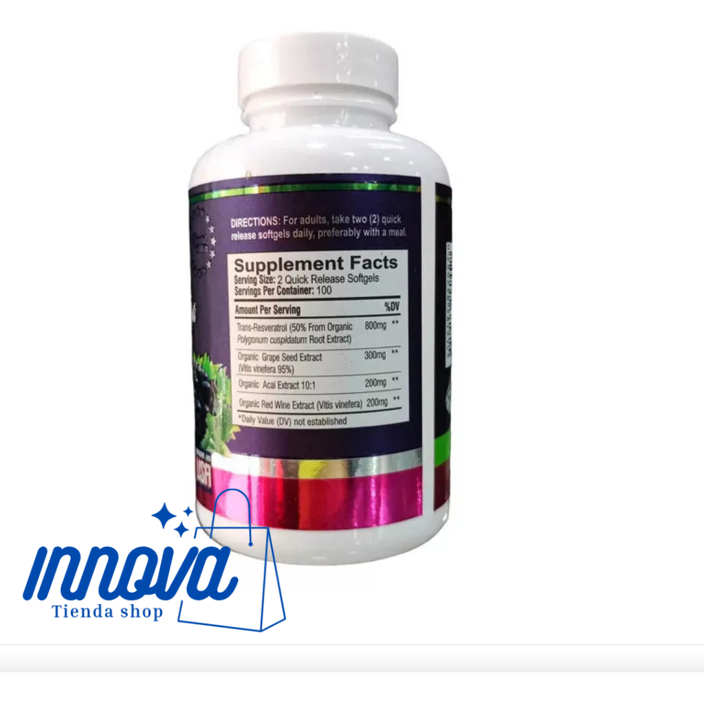 Resveratrol capsulas x 100