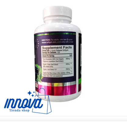 Resveratrol capsulas x 100