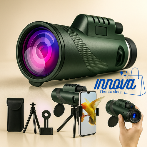 TELESCOPIO MONOCULAR 4K CON TRIPODE HD
