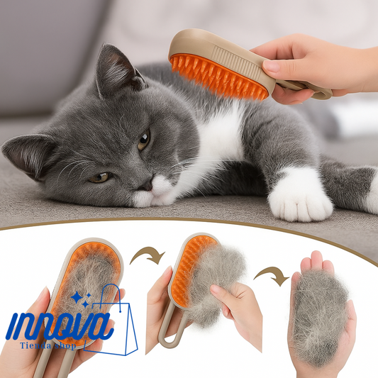 Cepillo de Vapor 3 en 1 para Mascotas