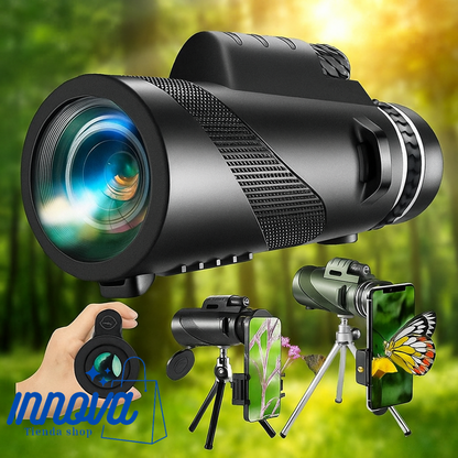 TELESCOPIO MONOCULAR 4K CON TRIPODE HD